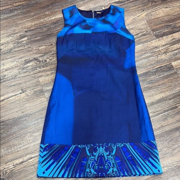 Elie Tahari Blue Sleeveless Dress - Picture 1 of 4
